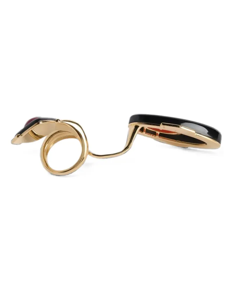 Emilio Pucci L'alba geometric-shape ring - Gold Gold