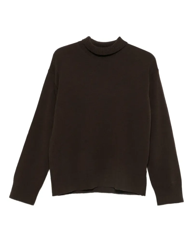 Gant Pullover aus superfeiner Lammwolle - Braun Braun