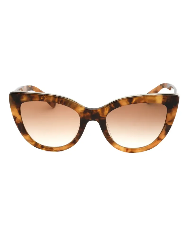 Longchamp cat-eye tortoiseshell-effect sunglasses - Braun Braun