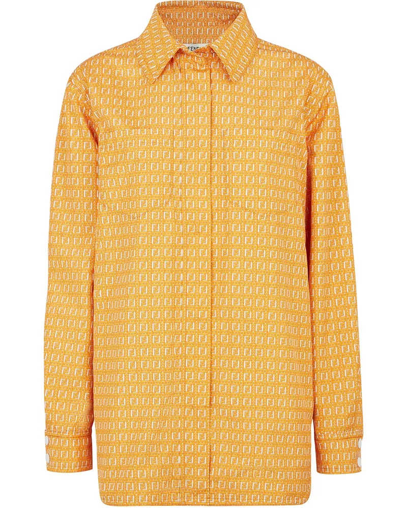 Fendi Klassisches Hemd - Orange Orange
