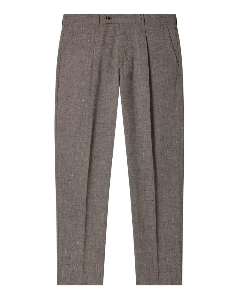 Paul Smith Tapered-Hose mit Bundfalten - Braun Braun