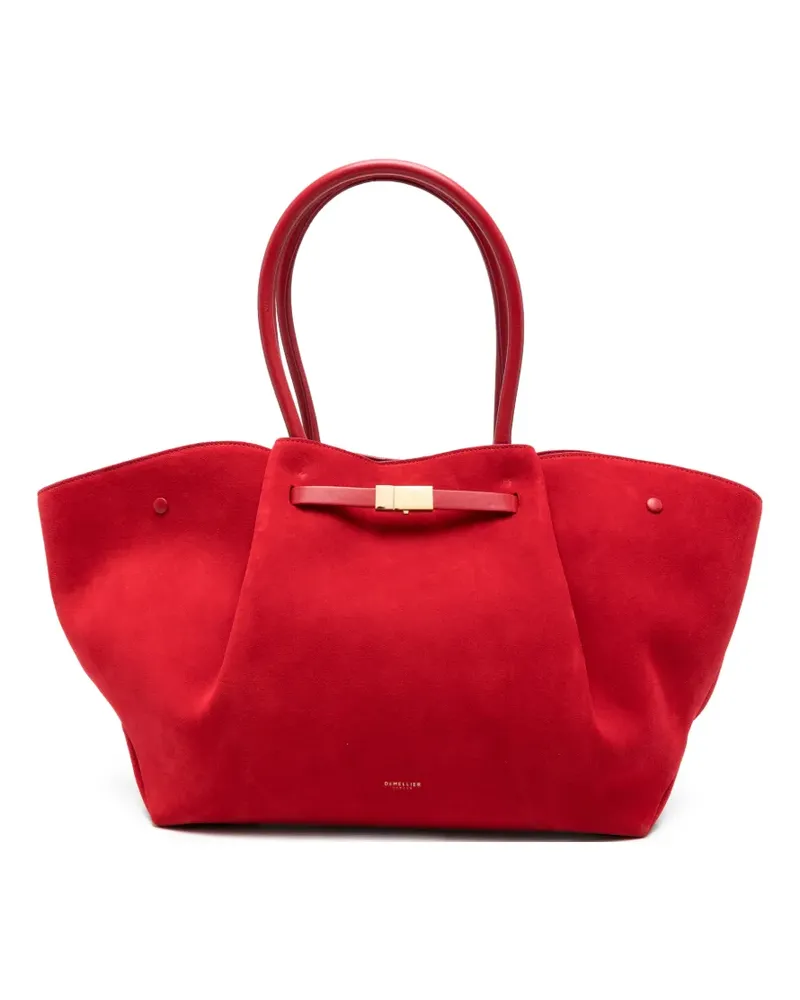DeMELLIER The New York suede shoulder bag - Rot Rot