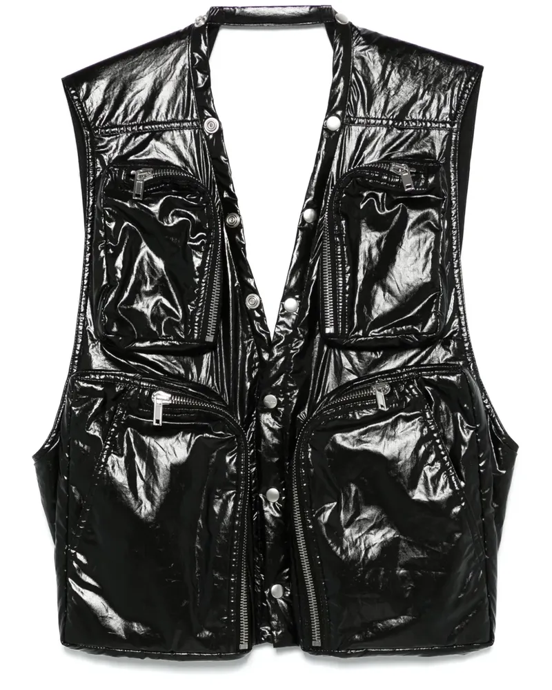 Rick Owens Cargo-Weste - Schwarz Schwarz