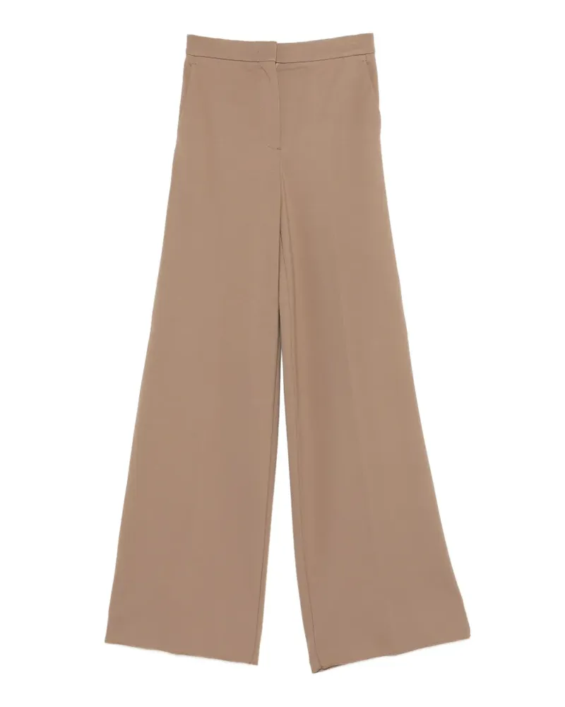 Max Mara Palazzohose mit weitem Bein - Nude Nude