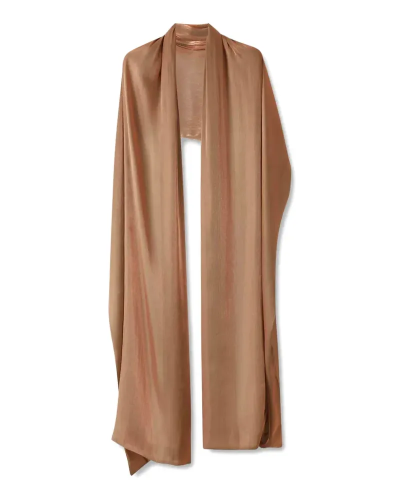 COSTARELLOS Georgette-Schal aus Lurex - Braun Braun