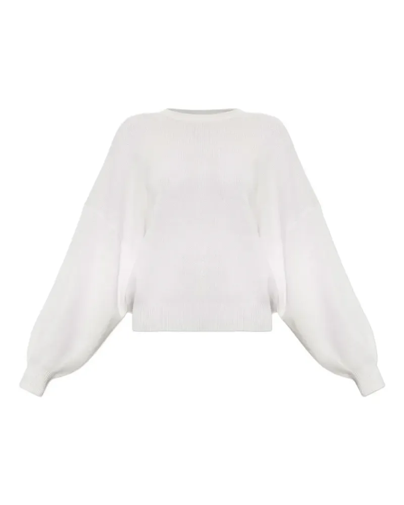 Lisa Yang Veira balloon-sleeve sweater - Weiß Weiß
