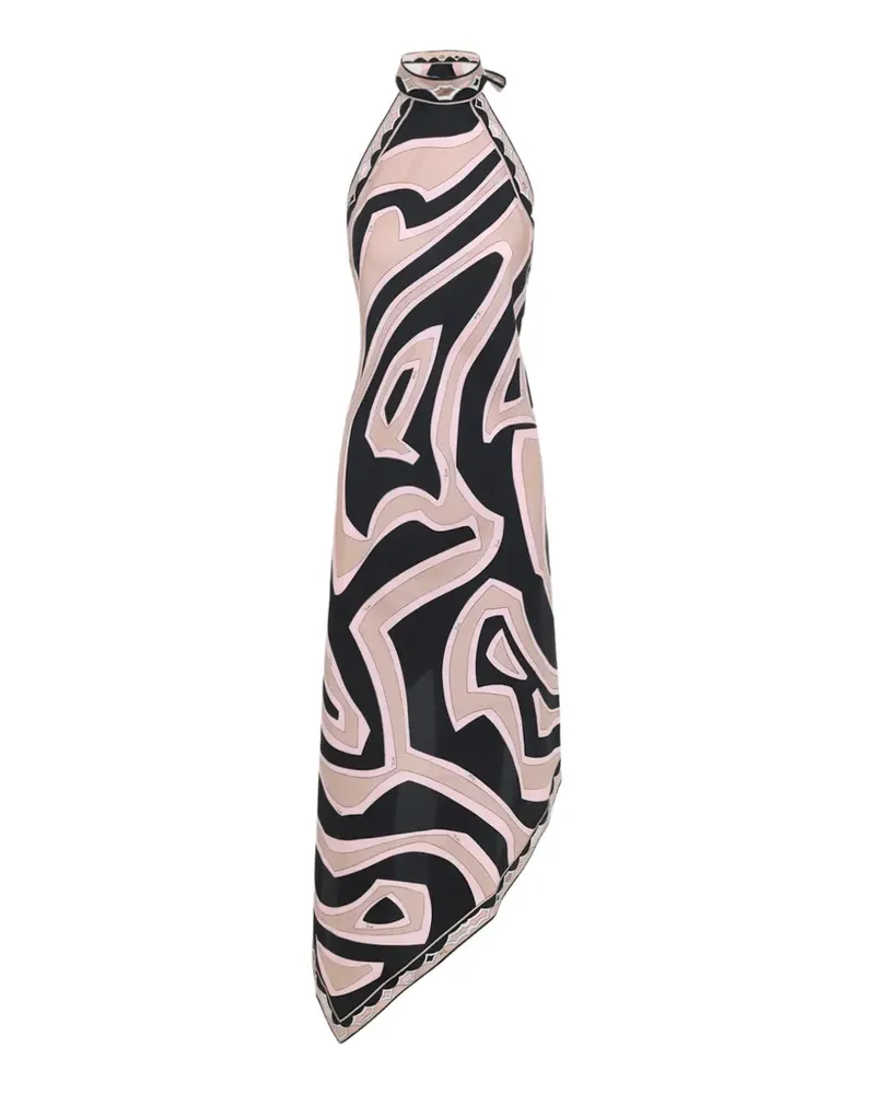 Emilio Pucci Labirinto patterned midi dress - Nude Nude