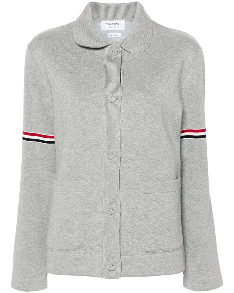 Thom Browne Jacke mit RWB-Streifen - Grau Grau