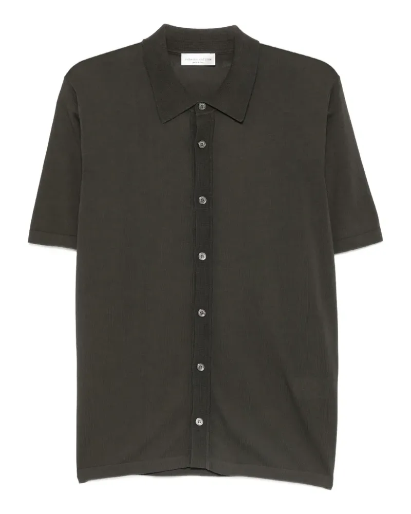 Roberto Collina short-sleeve button-up shirt - Braun Braun