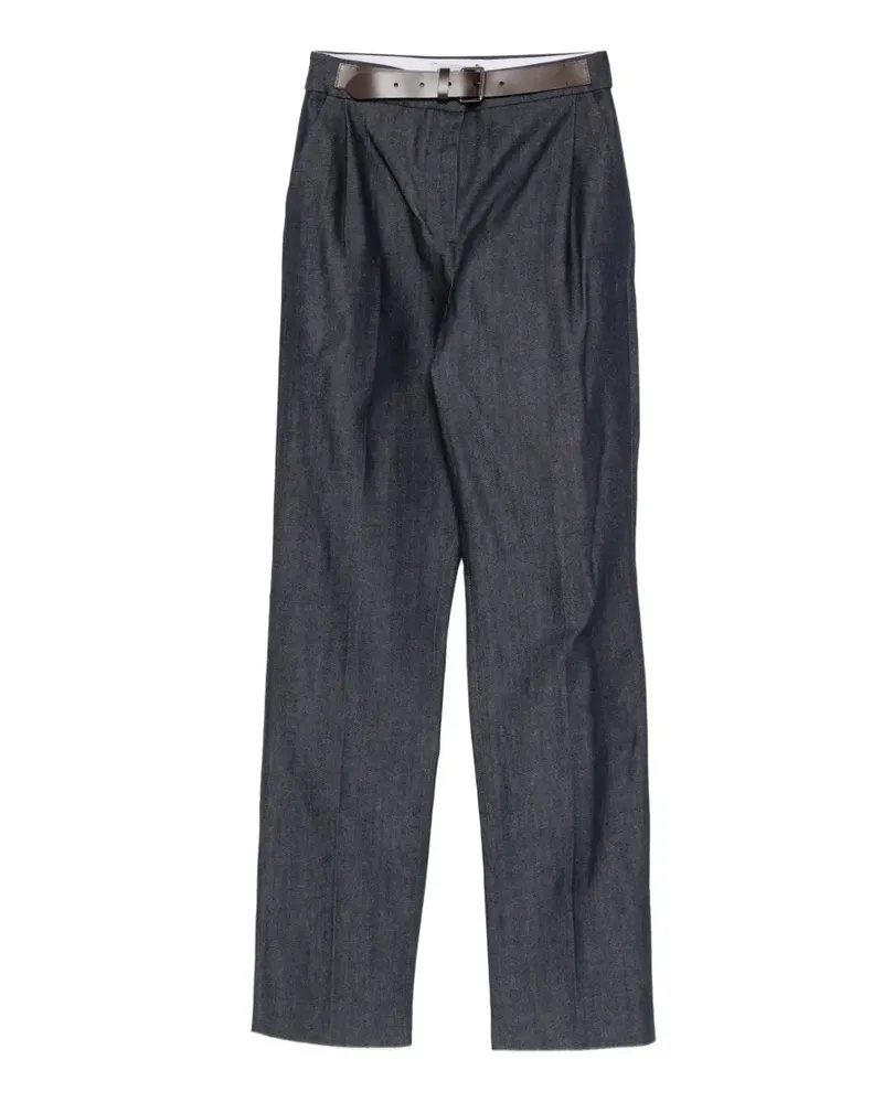 Dice Kayek Plissierte Jeans mit Gürtel - Blau Blau