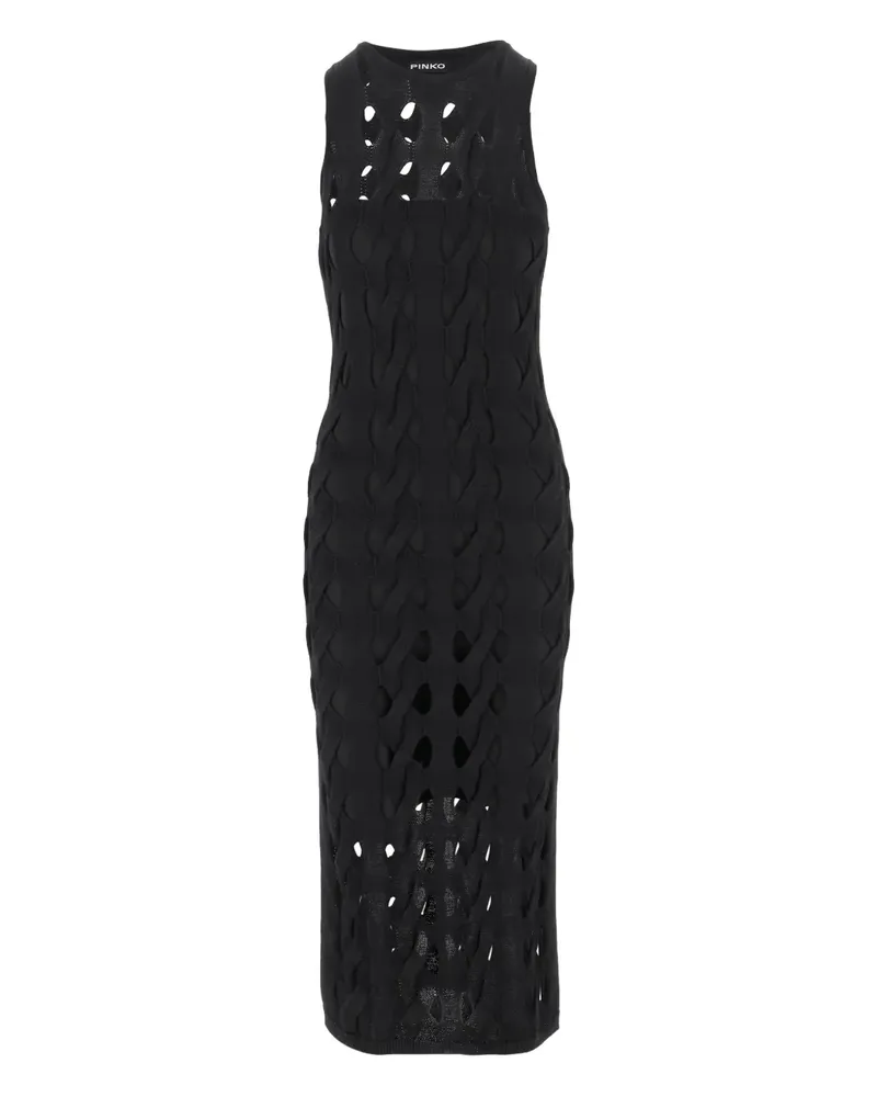 Pinko Kleid mit Cut-Outs - Schwarz Schwarz