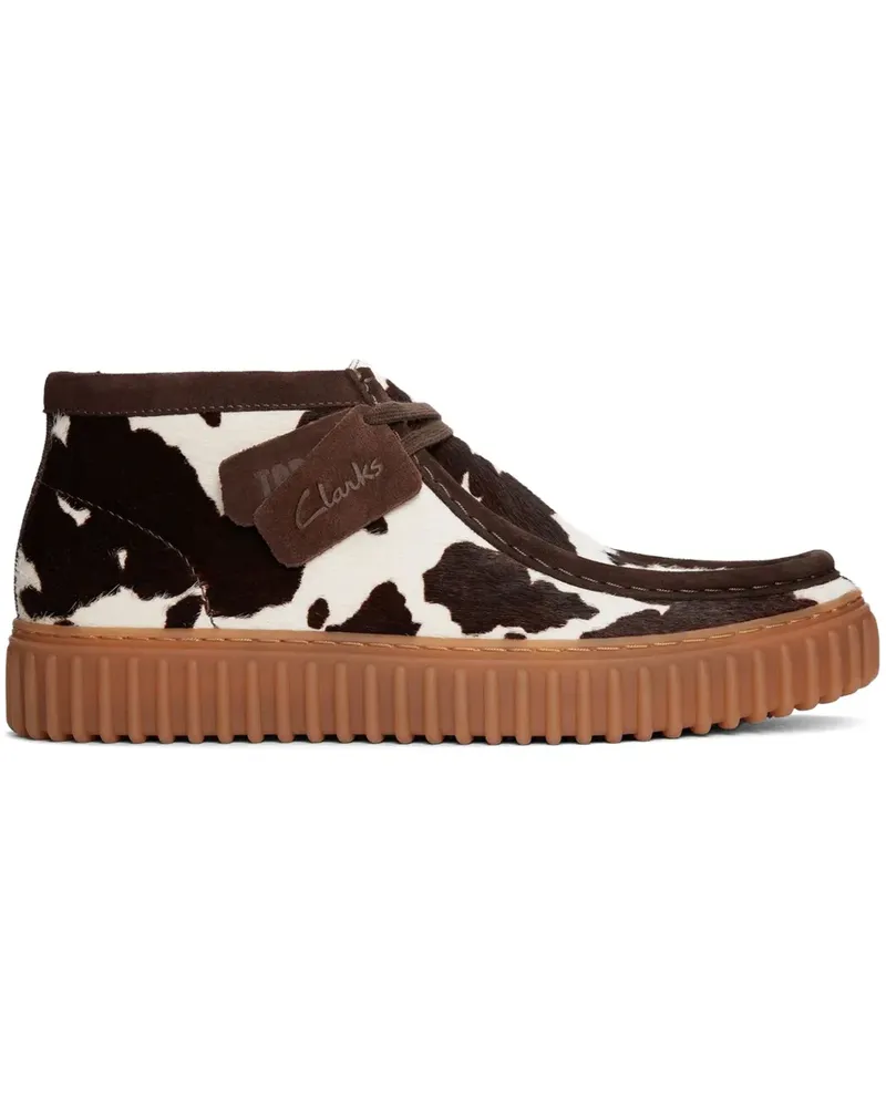 Clarks Torhill Hi "Brown/White" Stiefel - Braun Braun