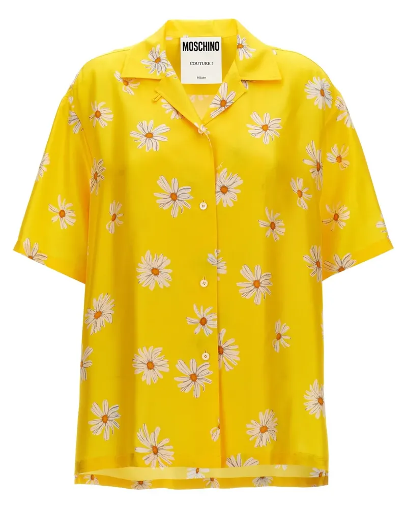 Moschino Hemd mit Margherite-Print - Gelb Gelb