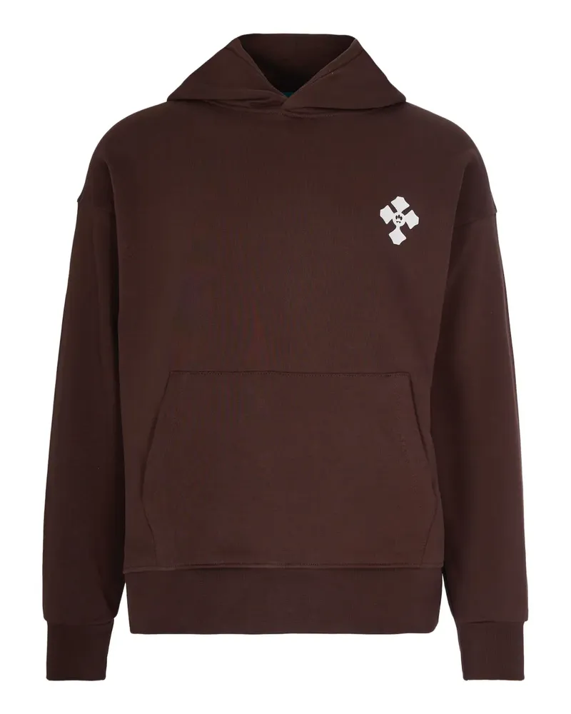 BARROW Hoodie mit Print - Braun Braun