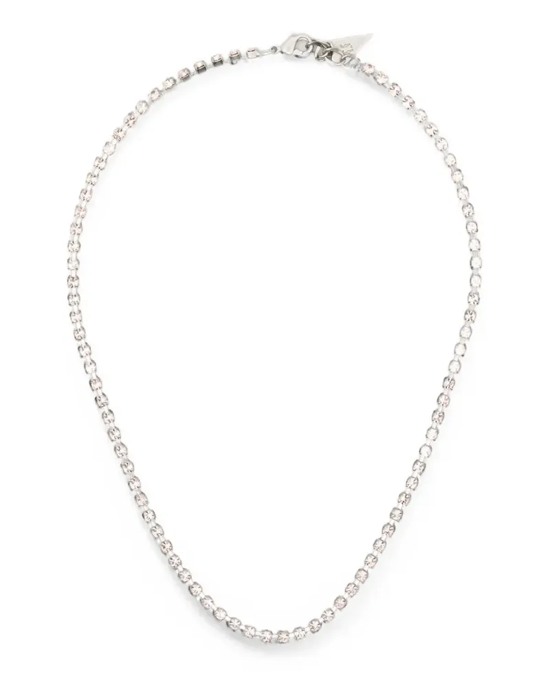 forte_forte Choker mit Kristallverzierung - Silber Silber