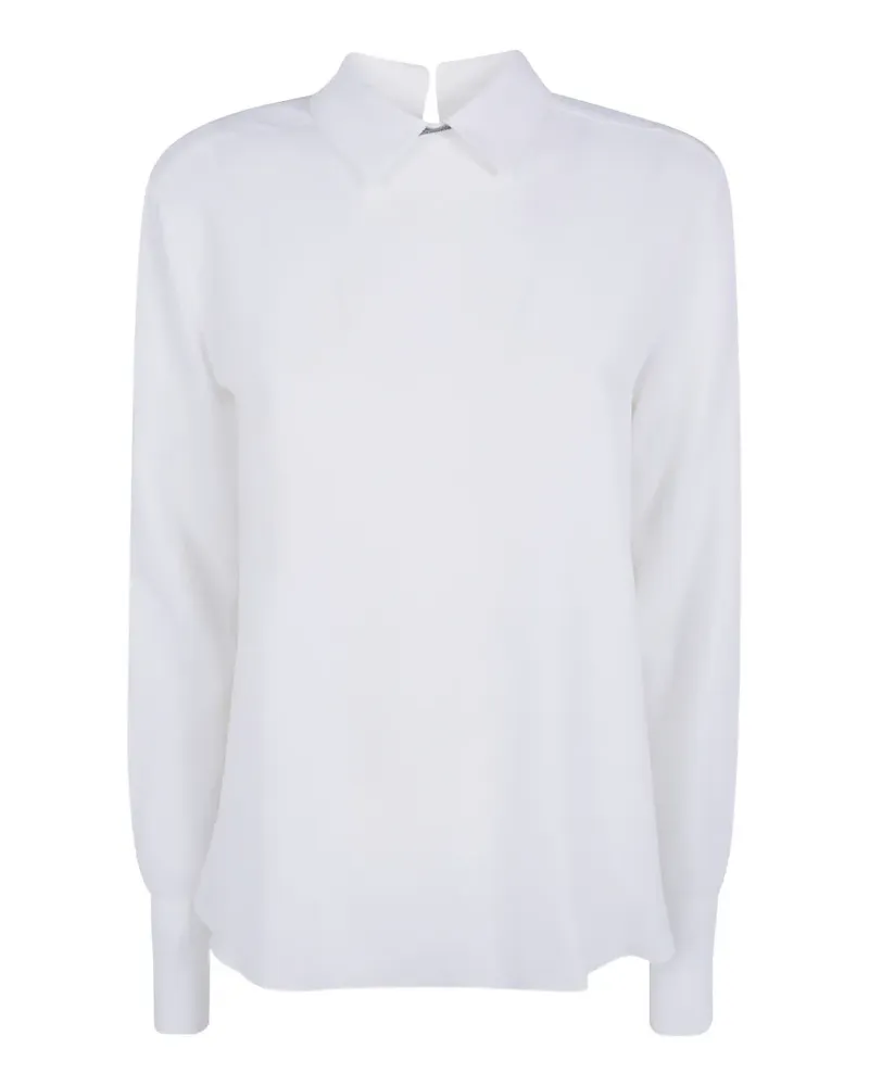 Antonelli Firenze Langärmelige Bluse mit Knöpfen - Weiß Weiß