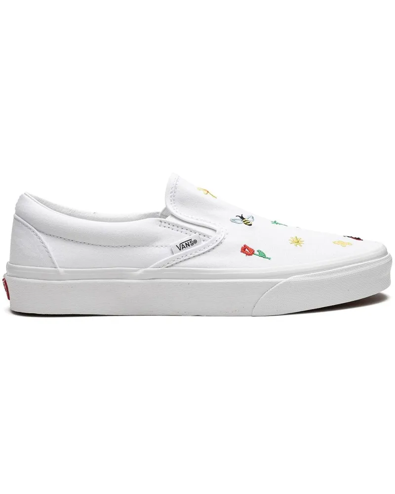 Vans Classic Slip-On Garden Party Sneakers Weiß