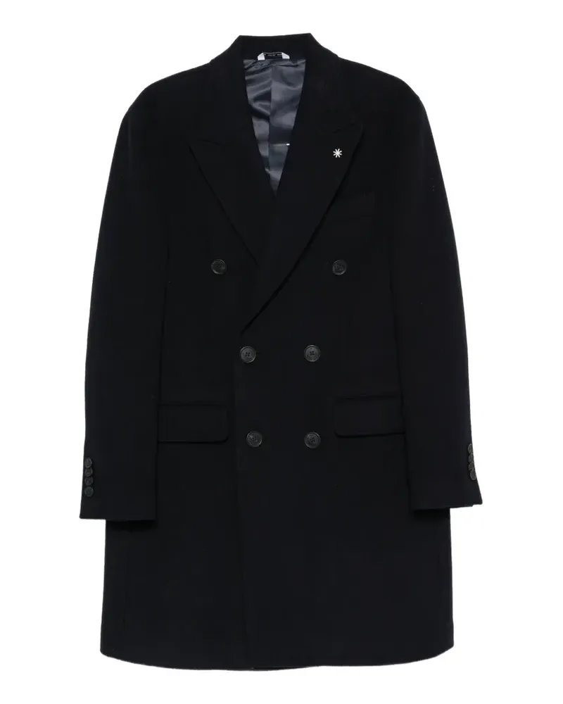 Manuel Ritz double-breasted coat - Blau Blau