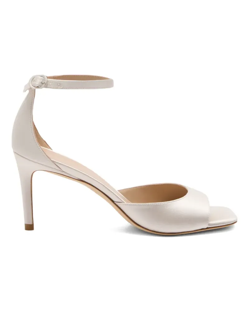 Stuart Weitzman Nudistia Sandalen mit eckiger Knöchelriemen - Nude Nude