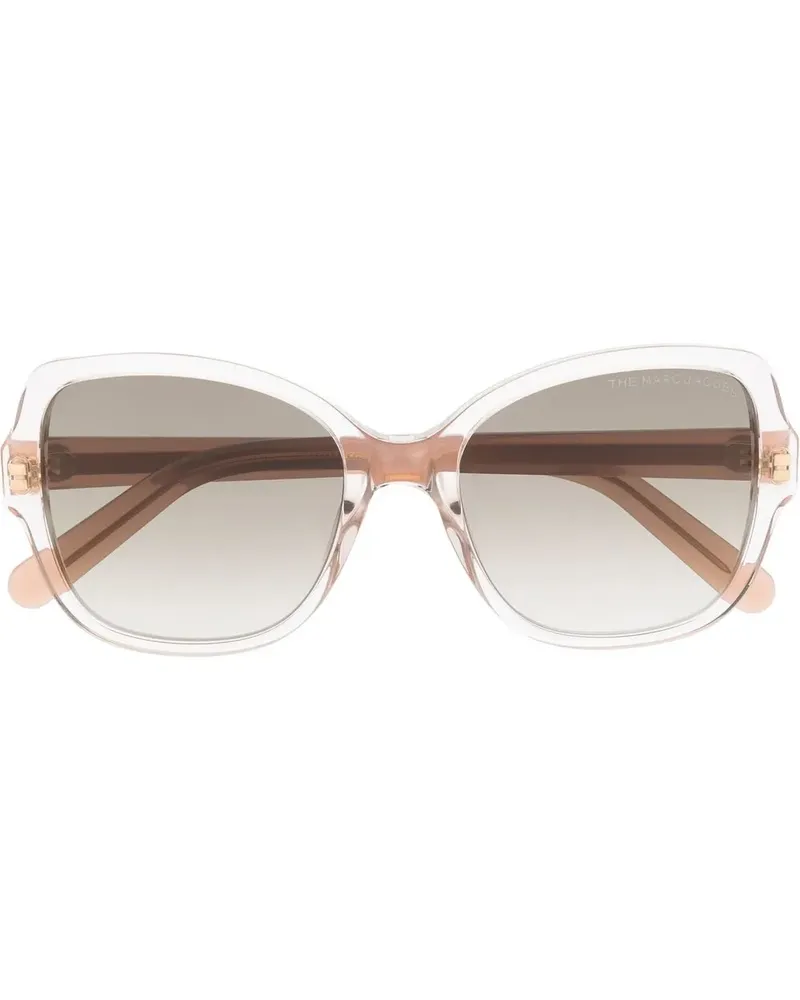 Marc Jacobs Sonnenbrille mit Oversized-Gestell - Nude Nude