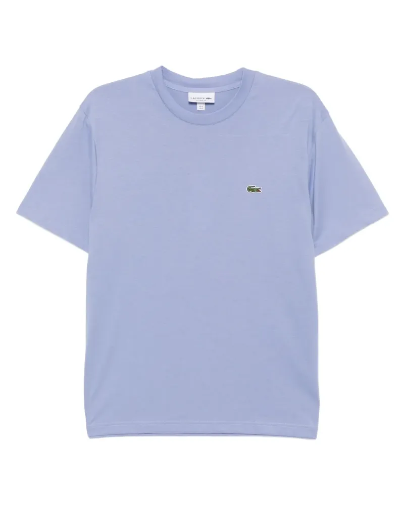 Lacoste T-Shirt mit Logo-Stickerei - Blau Blau