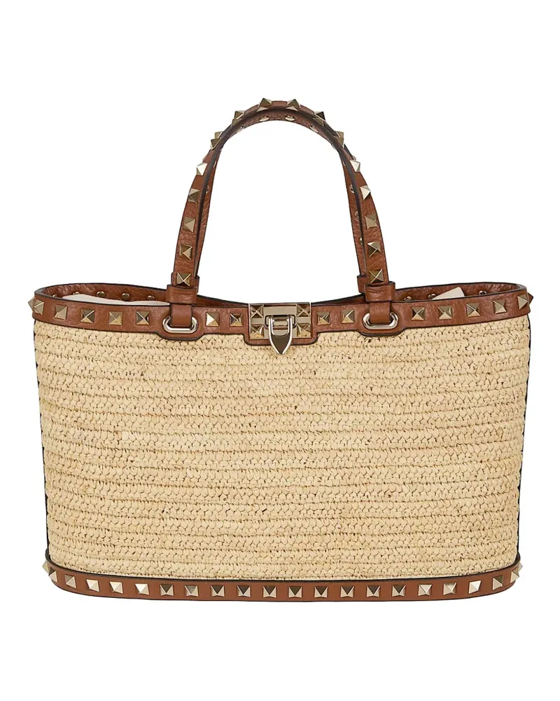 Valentino Garavani Rockstud tote bag - Nude Nude