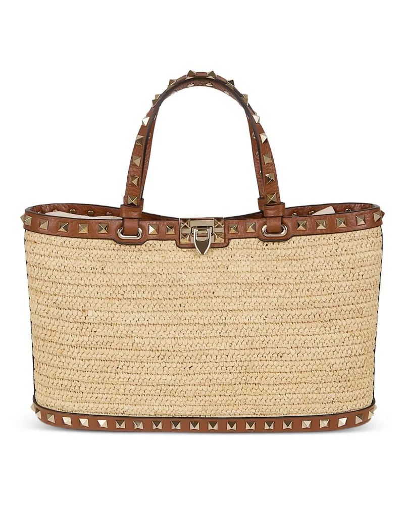 Valentino Garavani Rockstud tote bag - Nude Nude