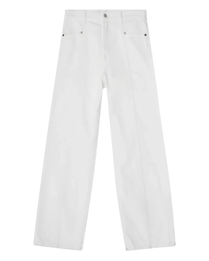 House of Dagmar Jeans mit Logo-Patch - Weiß Weiß