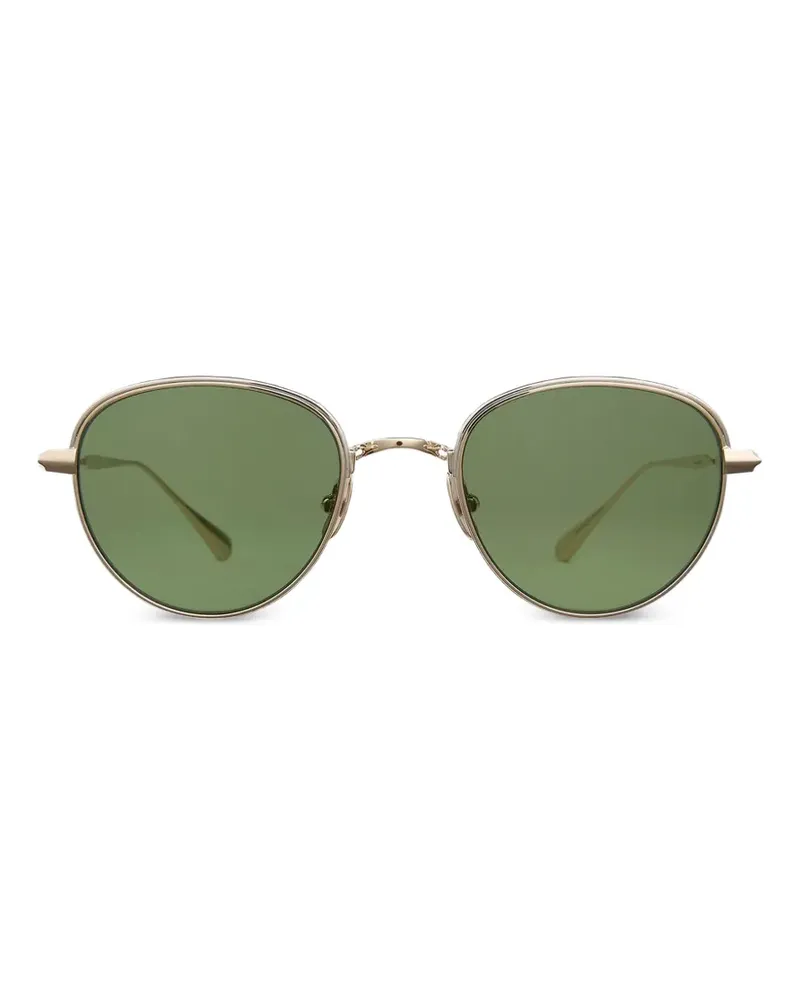 Garrett Leight Wells J geometric-frame sunglasses - Gold Gold