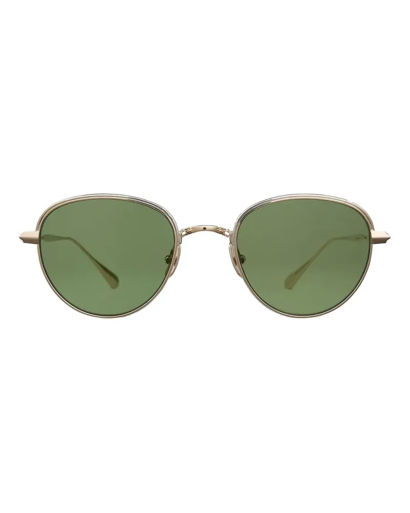 Garrett Leight Wells J geometric-frame sunglasses - Gold Gold