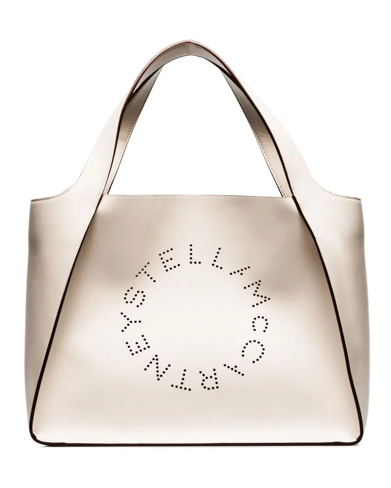 Stella McCartney Shopper mit Stella-Logo - Weiß Weiß