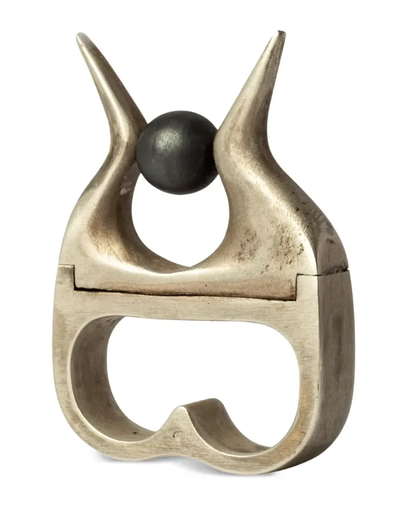 Parts Of Four Plate Double Hathor Expansion Sterlingsilberring Silber