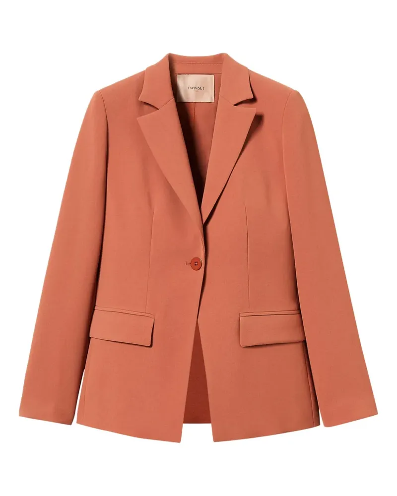 Twin-Set Einreihiges Sakko mit Schlitz - Orange Orange