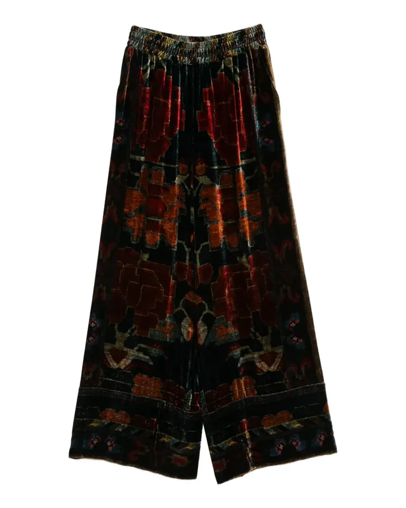 Pierre-Louis Mascia Kanada geometric-pattern trousers - Rot Rot