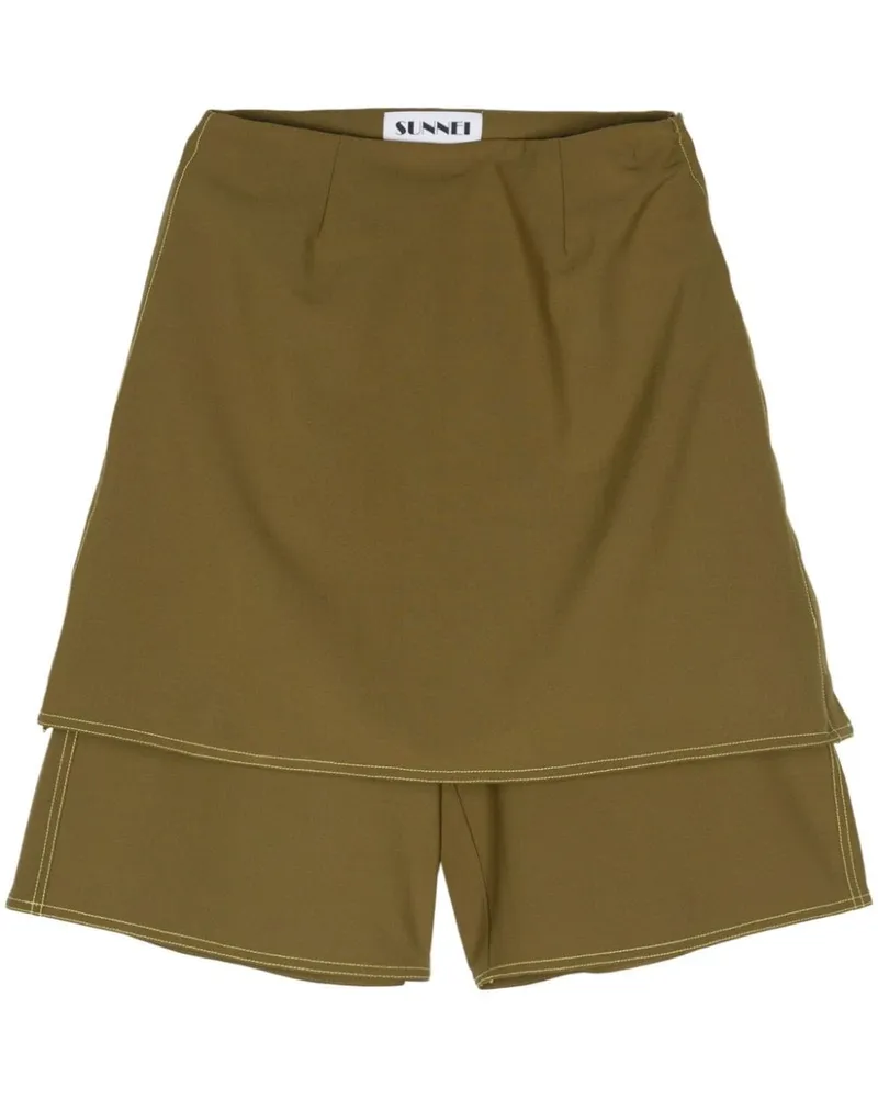 SUNNEI Knielange Shorts Grün