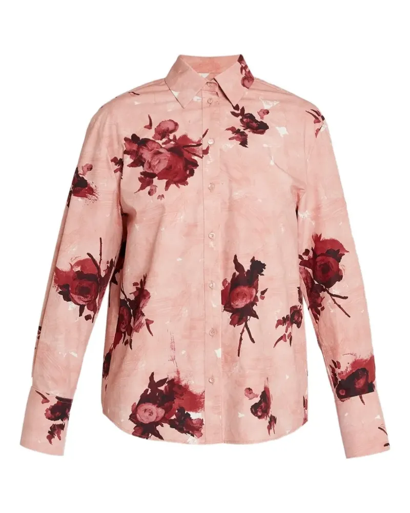 Erdem Hemd mit Rosen-Print - Rosa Rosa