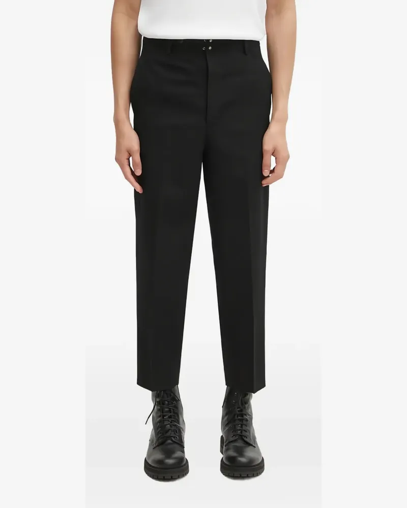 Visvim Geknöpfte Hose mit Lasche - Schwarz Schwarz