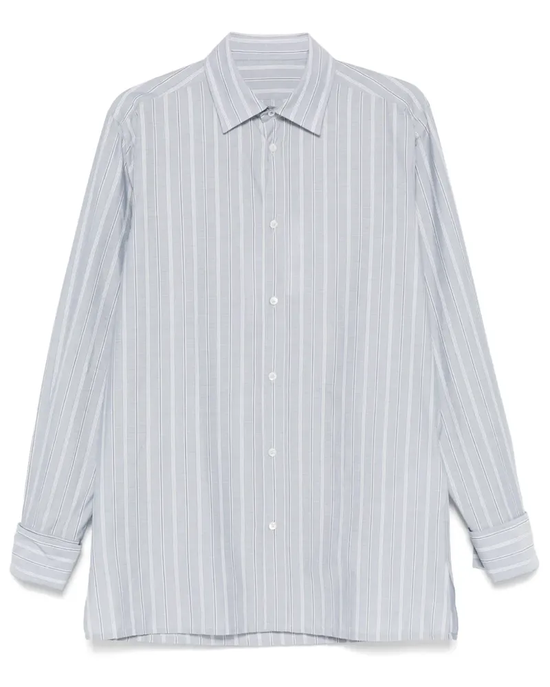 Maison Margiela Gestreiftes Hemd - Blau Blau