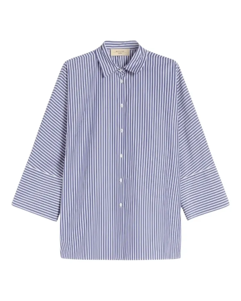 Max Mara striped collared shirt - Blau Blau