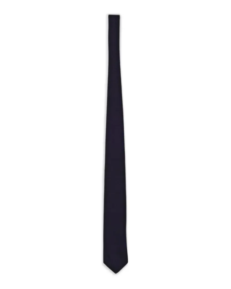 Brunello Cucinelli silk twill tie - Blau Blau