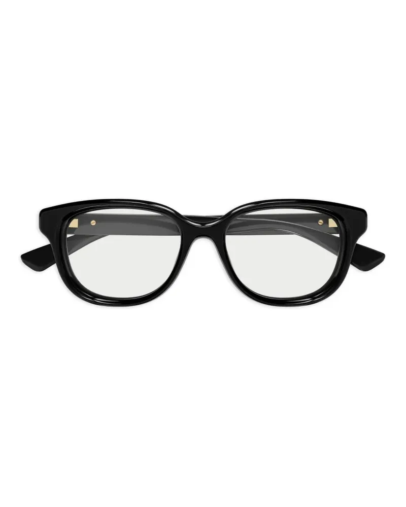 Gucci Geometrische Brille - Schwarz Schwarz