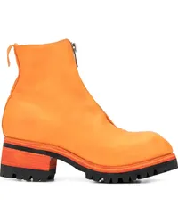 GUIDI Stiefeletten mit Reißverschluss Orange