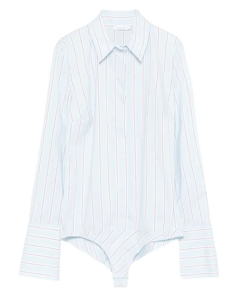 Patrizia Pepe Gestreifter Body - Blau Blau
