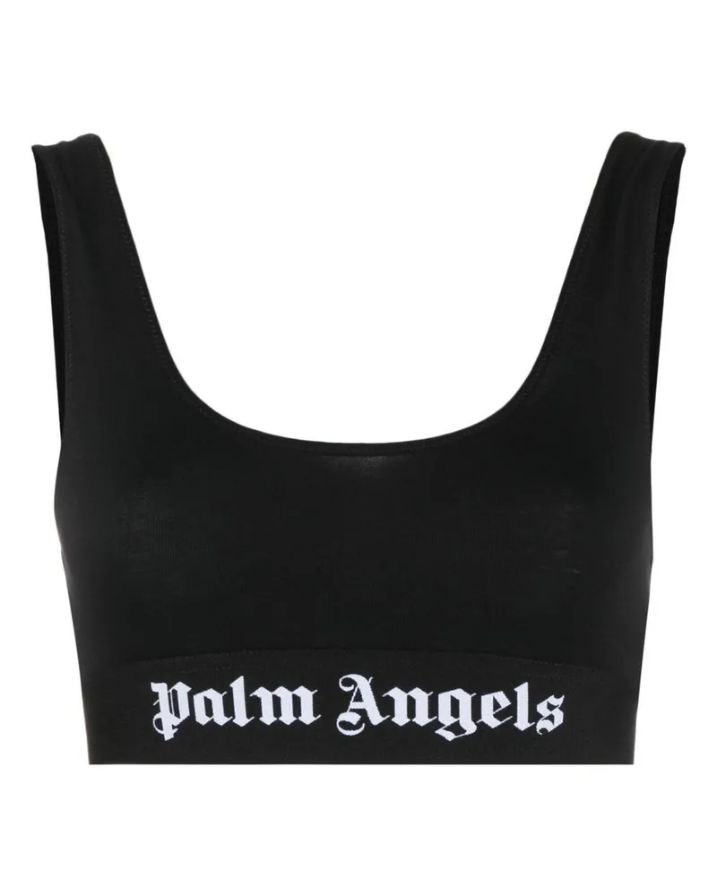 Palm Angels Triangel-BH mit Logo - Schwarz Schwarz