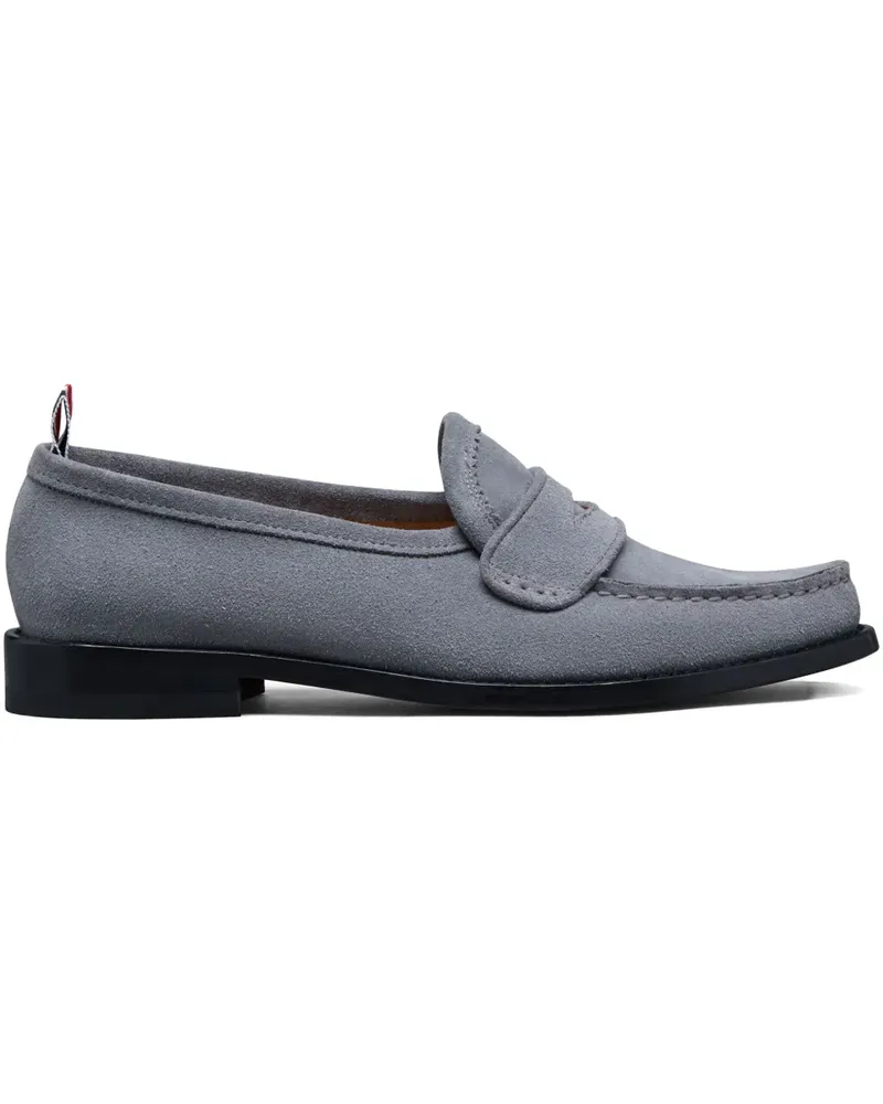Thom Browne Penny-Loafer aus Wildleder - Grau Grau