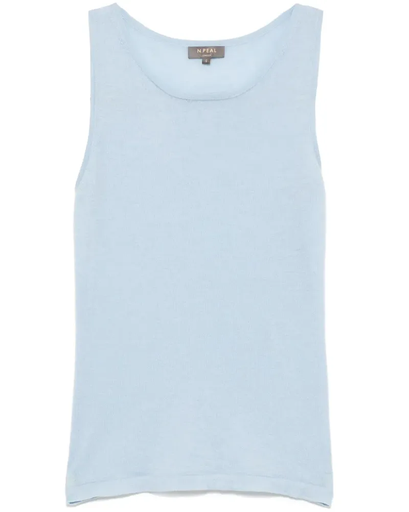 N.Peal Ella Top - Blau Blau