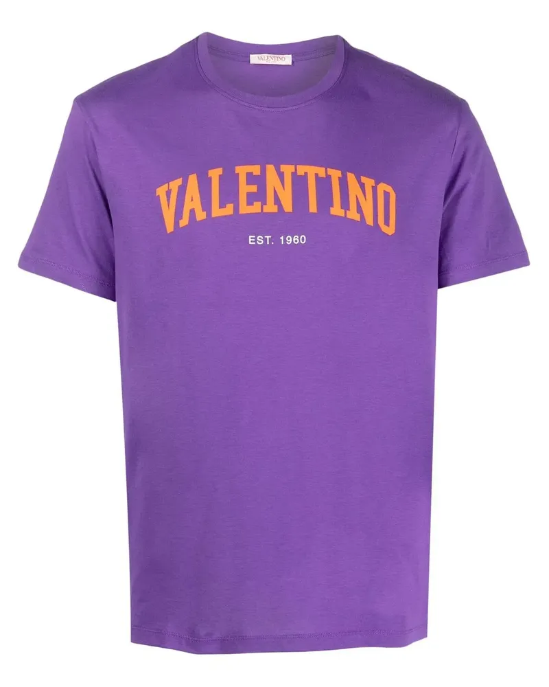 Valentino Garavani T-Shirt mit Logo-Print - Violett Violett