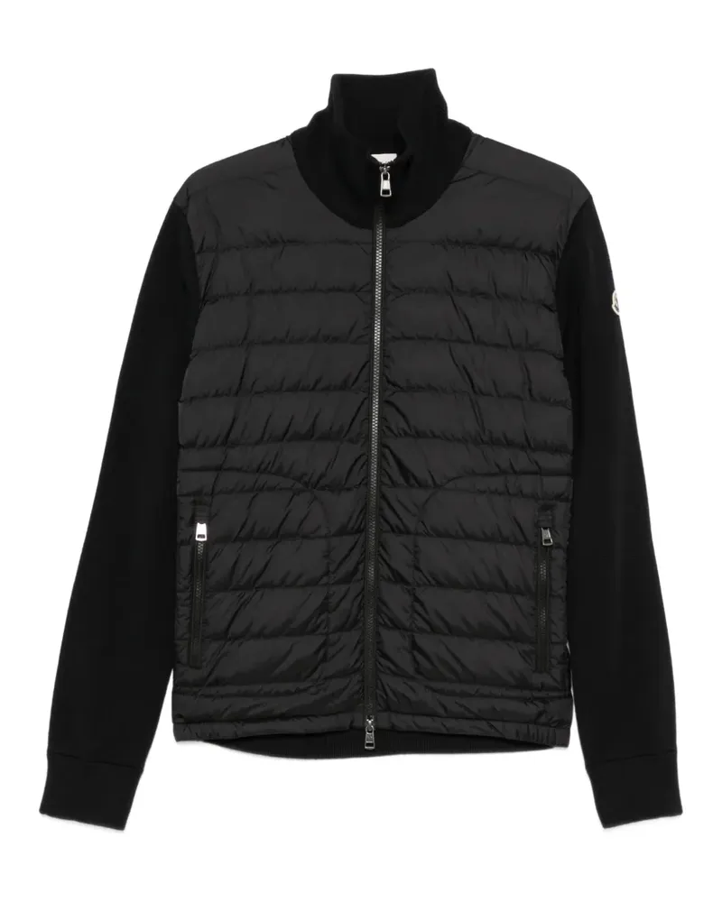 Moncler Jacke mit gesteppten Einsätzen - Schwarz Schwarz