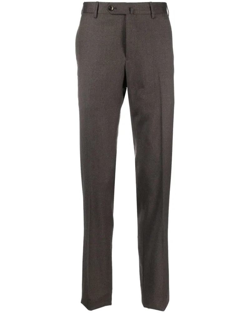 PT TORINO Klassische Hose mit Bügelfalten - Braun Braun