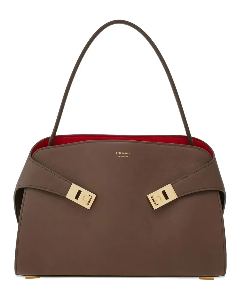 Ferragamo Handtasche mit Schnallendetail - Braun Braun